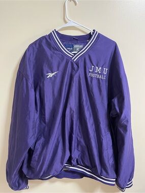 Y2K Reebok JMU Football Windbreaker